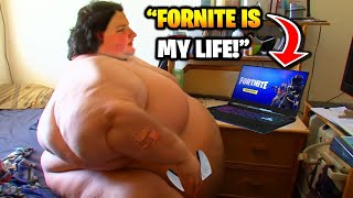 He can't stop EATING after this.. (Fortnite)