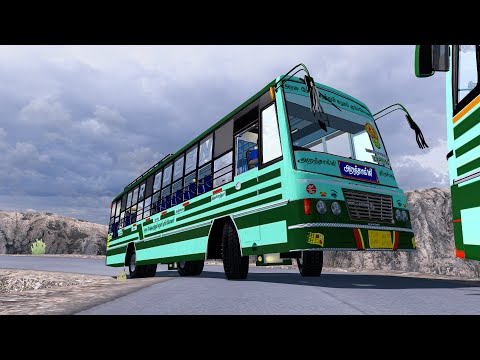 Bus Driver Driving through Extreme Road | Euro Truck Simulator 2 Indian TNSTC Government Bus Mod