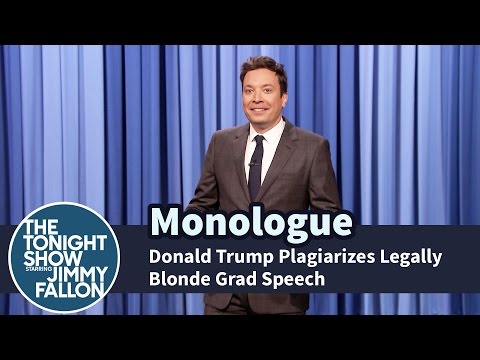 Donald Trump's Recent Commencement Address Is EERILY Similar To Elle Woods' Speech From Legally Blonde! Watch!