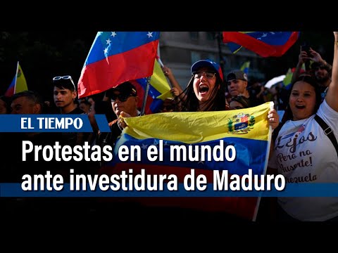 Protestas y reacciones en el mundo ante inminente investidura de Maduro en Venezuela