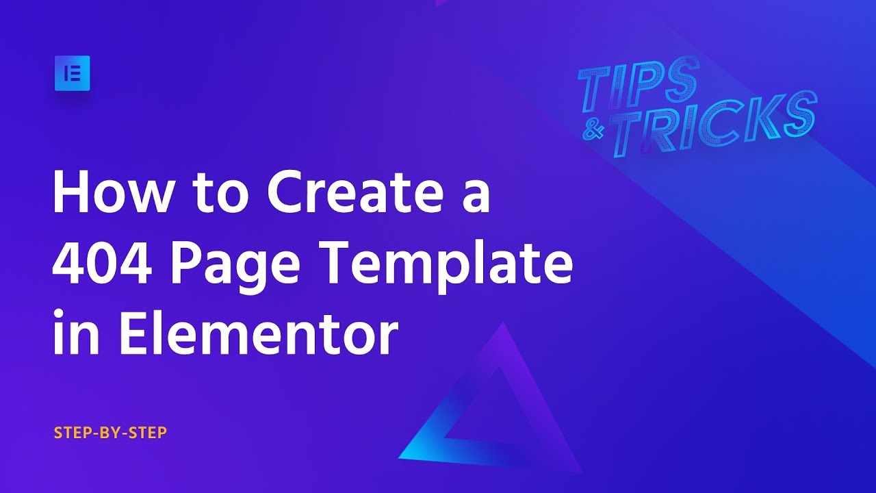 How to Create a 404 Page Template in WordPress With Elementor - Sites on WordPress