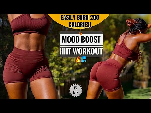 15 MIN MOOD BOOST HIIT | Burn 200 Calories A day, Home Workout, No Equipments