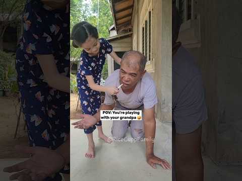 Playtime with lolo grandpa is a whole new level 🤣