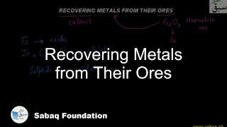 Recovering Metals from Their Ores