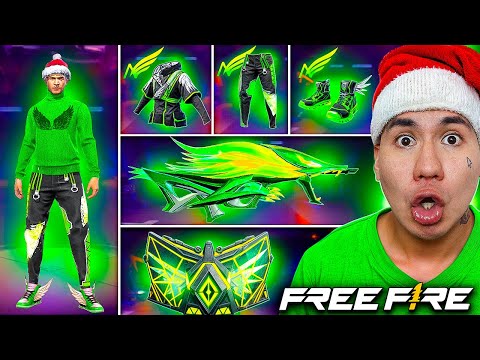 SOLO PUEDO USAR COSAS ANGELICALES VERDES💚 en FREE FIRE!!