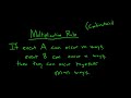 Multiplication Rule in Combinatorics