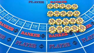 BACCARAT | $1,500,000 BUY IN | BIG BETS, SHORT PATTERNS, & HUGE TIE BONUS WINS!