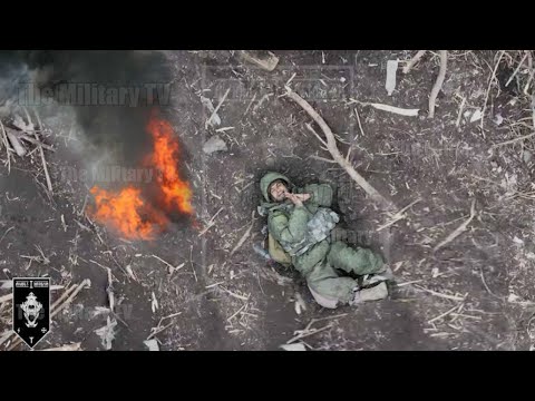 GoPro Footage! Ukrainian Drone drops grenades above dozens Russian Soldiers in Chuvashia Republic