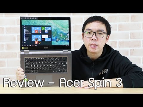 (THAI) Review – Acer Spin 3 โน้ตบุ๊ค 2-in-1 จอสัมผัส 14 นิ้ว พร้อม SSD 256 GB + Win 10 แท้ ราคา 19,990 บาท