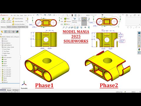 Model Mania 2025 Phase1 & Phase2 in SolidWorks
