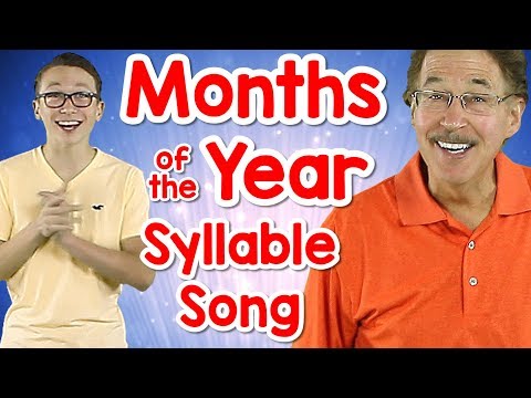 Months of the Year Syllable Song | Counting Syllables | Phonological Awareness | Jack Hartmann - YouTube