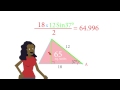 Triangle Area and Trigonometry Concepts
