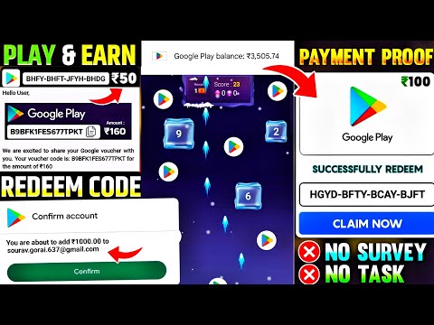 Free Redeem Code (Game खेलकर) | Free Redeem Code App |Google Play Redeem Code App |Free Redeem Codes