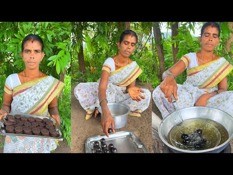 Oreo Biscuit Gulab Jamun Recipe l Oreo Sweet Recipe Village Style Making #villagemomrecipes