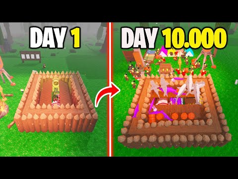 10000 Days to Build an AFK Base in 99 Nights in the Forest