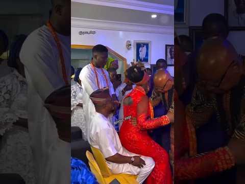 In Nigeria, fathers-in-law enjoy special rituals before the bride's wedding! #shorts