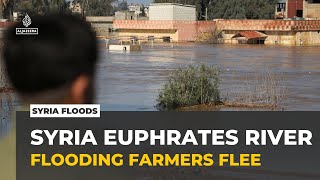 YouTube video thumbnail: Floods in Syria: Euphrates River Bursts Banks, Forcing Farmers to Flee
