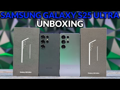 Unboxing The Galaxy S25 Ultra in 2 Colors & Accessories