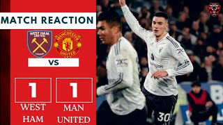 SESKO SAVES UNITED 🔥 POOR PERFORMANCE! | WEST HAM 1-1 MAN UNITED | MATCH REACTION | PREMIER LEAGUE