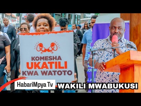 WAKILI MWABUKUSI ATEMA CHECHE KUHUSU UKATILI na MAUAJI YA WATOTO