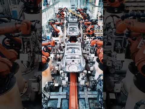 Đỉnh cao của công nghệ robot trong sản xuất ô tô tại Trung Quốc #china #technology #machine