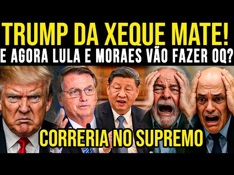 TRUMP DA XEQUE MATE!!  EM LULA QUE SOFRER PIOR DERROTA| E DIRETAMENTE DOS EUA ALIADO DE BOLSONARO RE