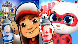 SUBWAY SURFERS GREECE 2025 MALA MISS vs TALKING TOM HERO DASH - NEW MIRACULOUS LADYBUG ANGELA