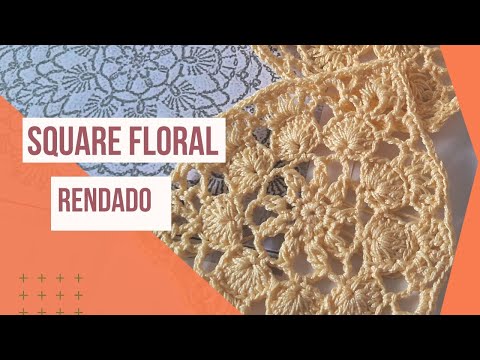 Square Rendado em Crochê