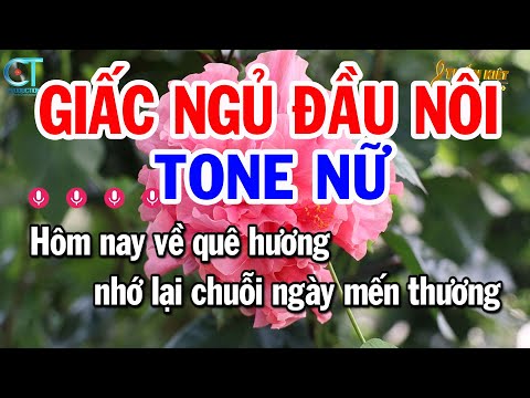 Karaoke Giấc Ngủ Đầu Nôi Tone Nữ ( Am ) Nhạc Sống Tuấn Kiệt