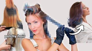 Patchy Hair Color? Here's How I Fixed it