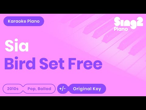 Sia – Bird Set Free (Lower Key) Piano Karaoke
