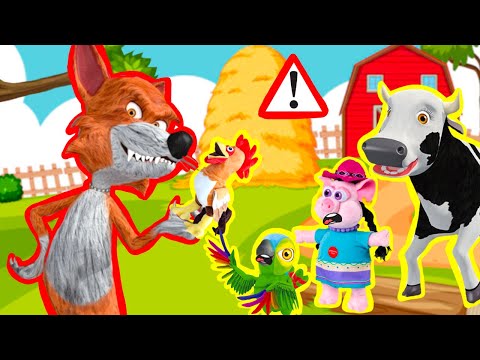 🐷🐮CUENTO las 7 CABRITAS  y el LOBO la granja de ZENON🐤🐷