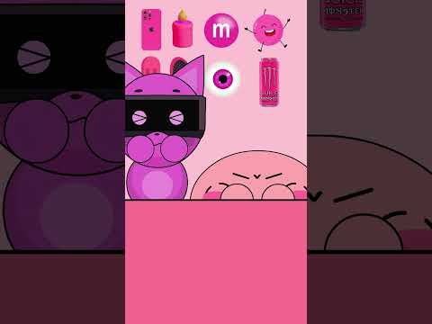 KIRBY VS VURR INCREDIBOX ABGERNY RANDOM - PINK FOOD ASMR MUKBANG