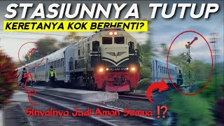 KERETA INI BERHENTI DI STASIUN YANG TUTUP‼️Hal Unik yang Sulit Dijumpai