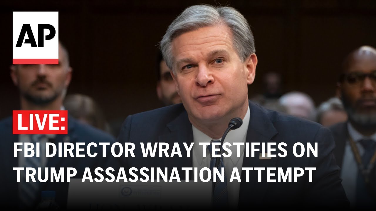 Chris Wray testimony LIVE: FBI director speaks about the Trump assassination attempt before Congress
