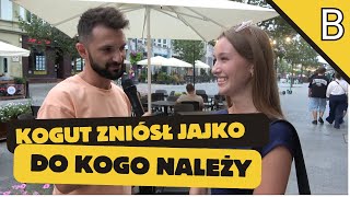 PODCHWYTLIWE PYTANIA: DO KOGO NALEŻY JAJKO KOGUTA?