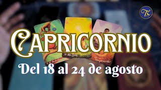 ♑️ #CAPRICORNIO TAROT DEL 18 AL 24 DE AGOSTO ❤️🍀✨️ AMOR, SUERTE Y DESTINO.