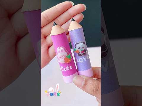 DIY cute pencil eraser 😍 #diy #shorts #tonniartandcraft #craft #art #love #cute