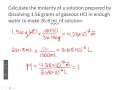 Exploring Molarity and Dilution Concepts