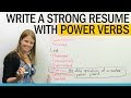 Power Verbs for Resumes