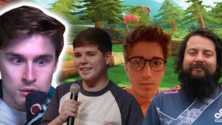Ludwig, Clint Stevens, Mango, and Connor yell at each other in Golf (GWYF)