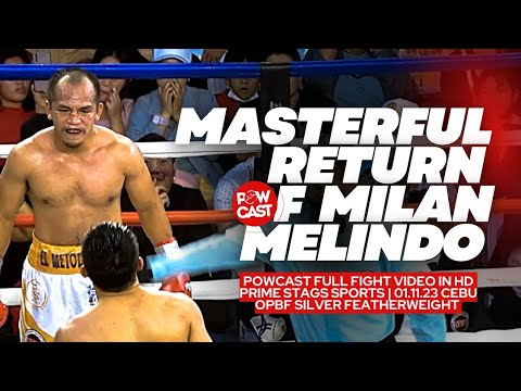 Still got it! Milan Melindo vs Chaiwat Buatkrathok Full fight Boxing | Prime Stags Sports