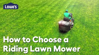 How to Choose a Riding Lawn Mower: Video Guide