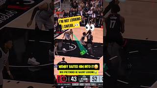 Wemby BAITED bro into SHOOTING😭