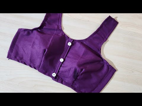 Single Dot Blouse Cutting With Measurement | Size 32 & 34