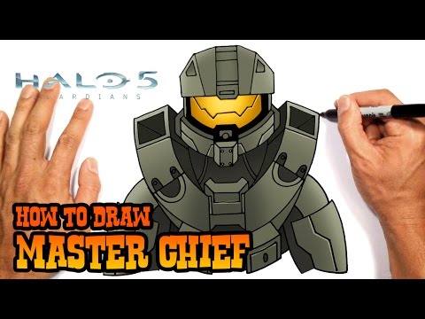 How to Draw Master Chief | Halo 5