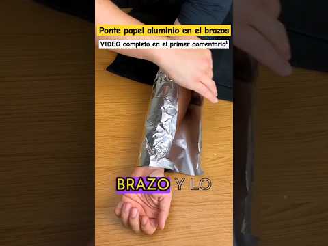 Ponte PAPEL ALUMINIO en el BRAZO ?? Hazlo YA ! #limpio #tips #soda #limpiar #tutorial #cocacola