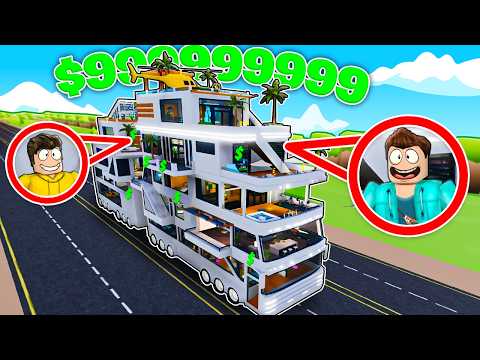 BUILDING THE WORLD BIGGEST MEGA LUXURY BUS IN ROBLOX !!