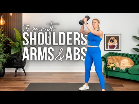 30 min Shoulders, Arms & Abs Strength Training