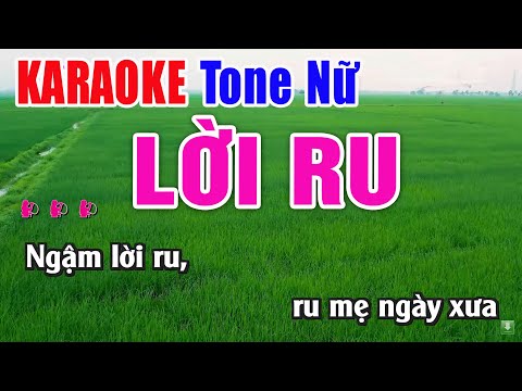 Lời Ru Karaoke Tone Nữ Beat Chuẩn – Nhạc Sống Thanh Ngân